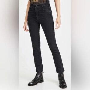 MOTHER womens the dazzler shift black jeans size 27
